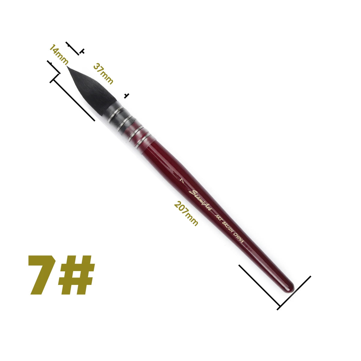 1Pcs Artist Hand-Painting Drawing Brushes Professional Watercolor Brush Pen for Water Color Painting Drawing School Art Supplies