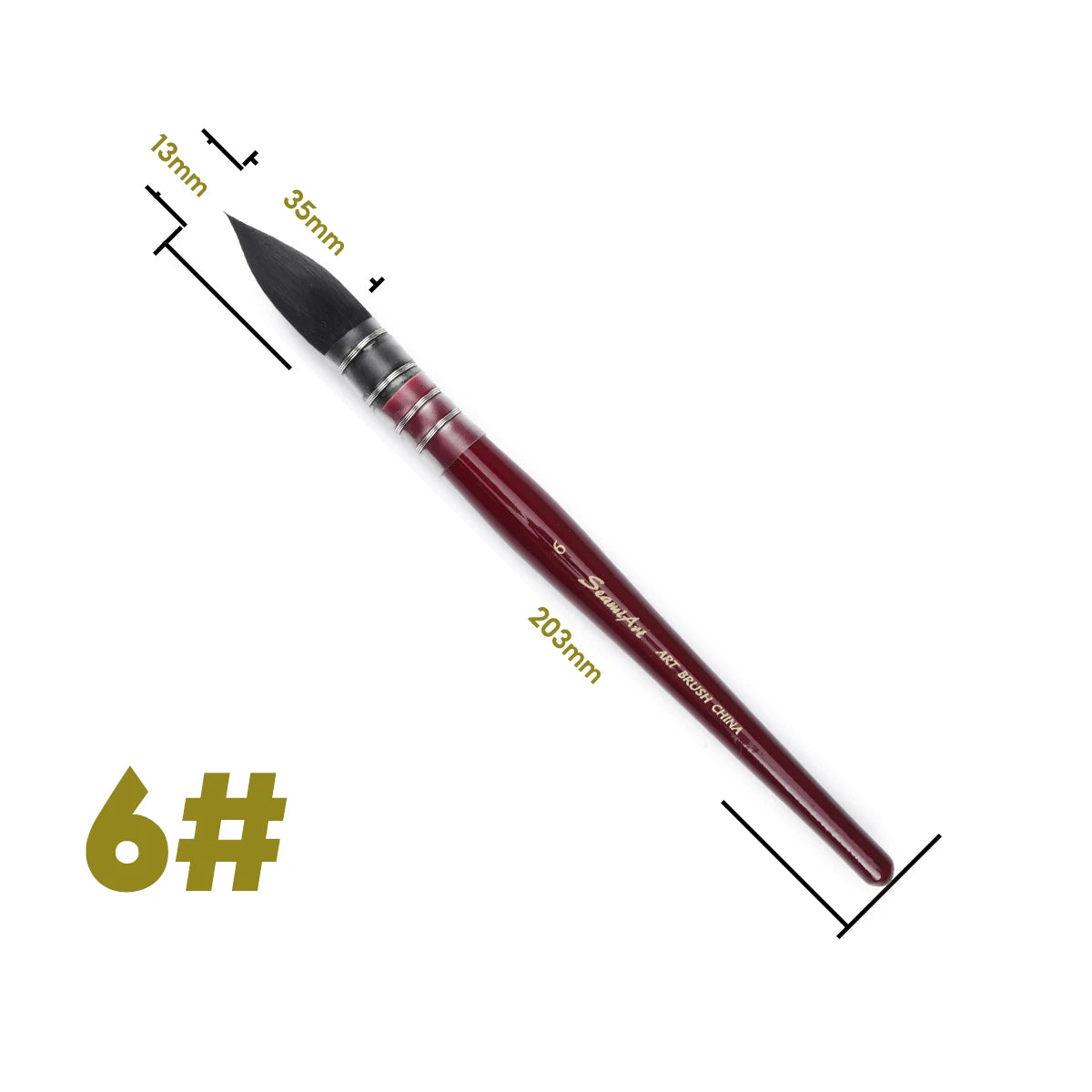 1Pcs Artist Hand-Painting Drawing Brushes Professional Watercolor Brush Pen for Water Color Painting Drawing School Art Supplies