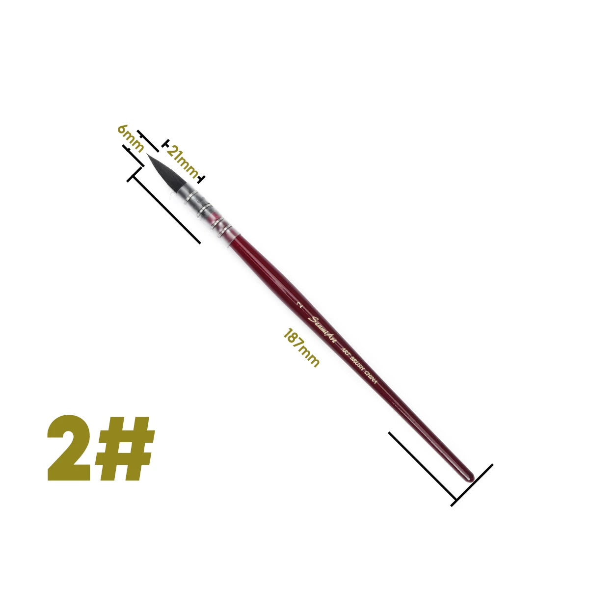 1Pcs Artist Hand-Painting Drawing Brushes Professional Watercolor Brush Pen for Water Color Painting Drawing School Art Supplies