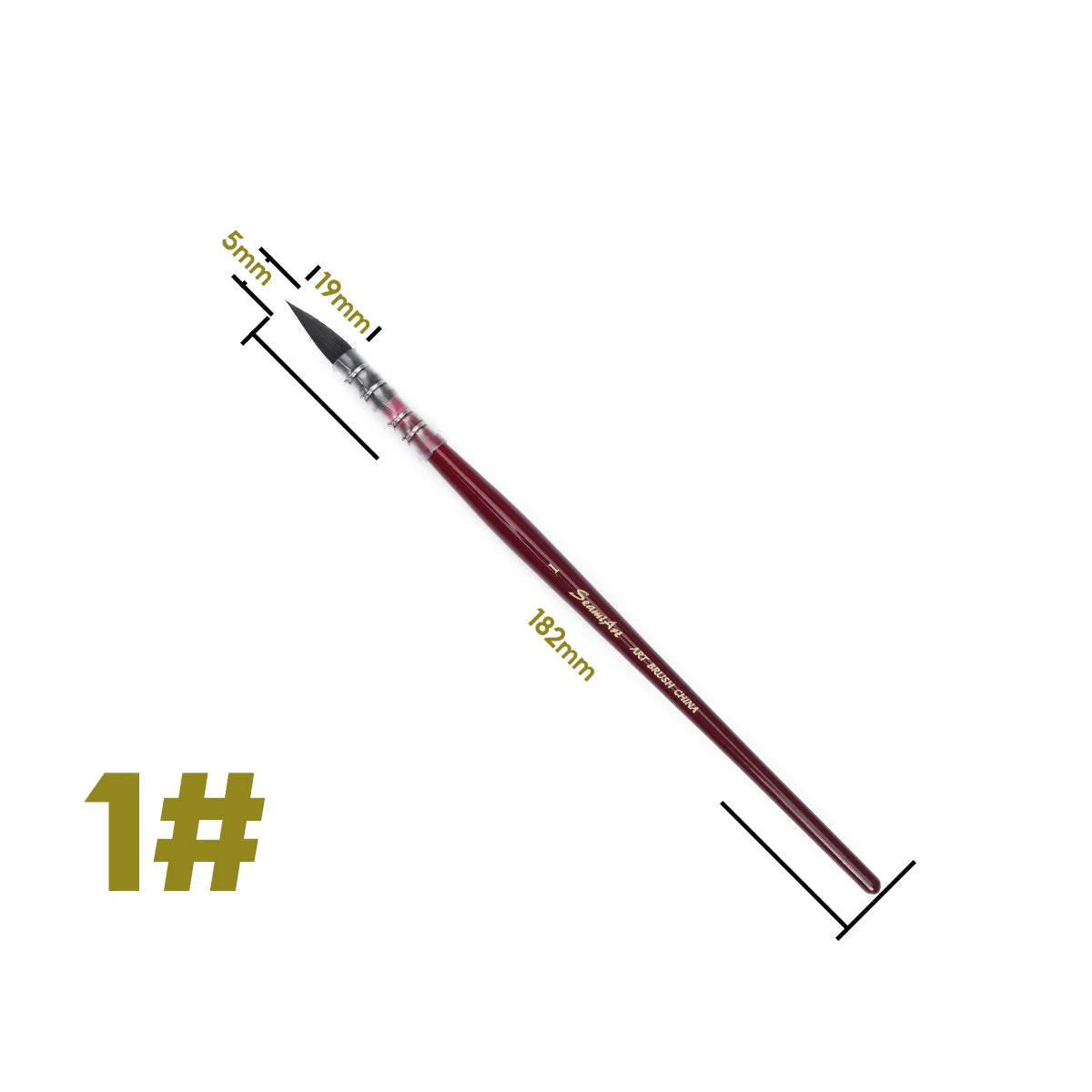 1Pcs Artist Hand-Painting Drawing Brushes Professional Watercolor Brush Pen for Water Color Painting Drawing School Art Supplies