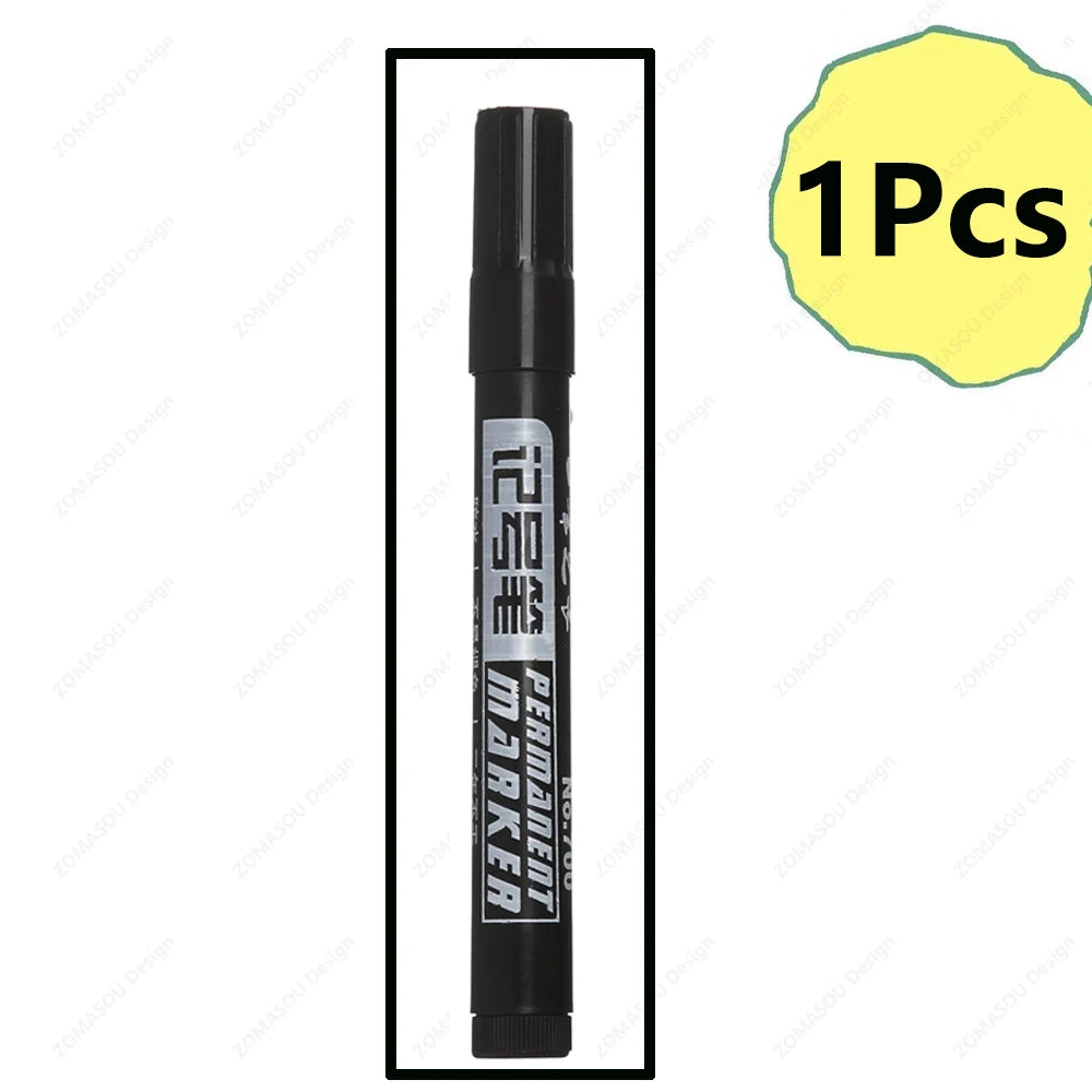 1-100Pcs Waterproof Oil-based Marker Pen Quick Dry Black Blue Red Ink Permanent for Metal Glass Stationery Art School Supply