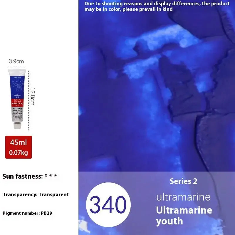 Winsor&Newton 45ML Oil Paint,Colorful Professionals Artist Drawing Tools for Canvas Wood,Crafts,Paper Art Stationery Supplies