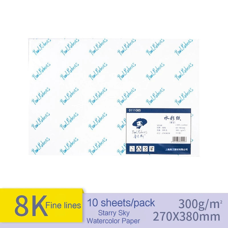 Watercolor Pad 300gsm Paper Thickened Cotton Pulp School Supplies Aquarela Students Grade Artist Drawing Painting Writing Paper