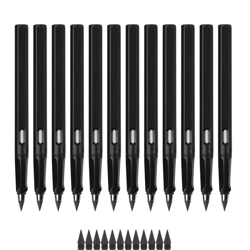 12 Colors/Set Eternal Pencils No Ink Infinity Pencil For Kids Art Sketch Color Drawing Pen Children School Supplies Stationery