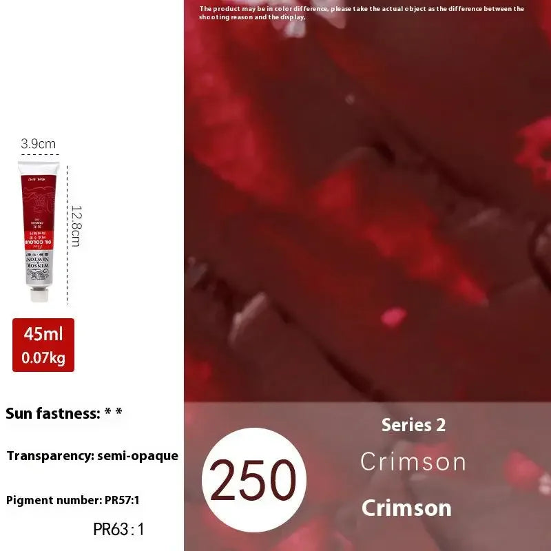 Winsor&Newton 45ML Oil Paint,Colorful Professionals Artist Drawing Tools for Canvas Wood,Crafts,Paper Art Stationery Supplies