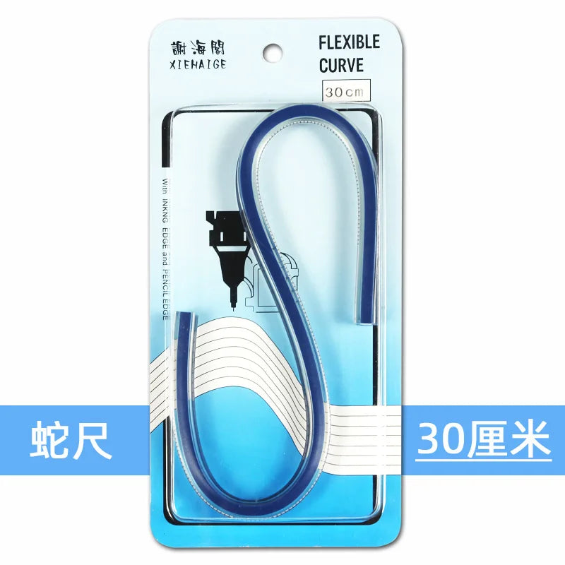 Flexible Curve Ruler Drafting Drawing Tool Serpentine Plastic School office supplies 30cm 40cm 50cm 60cm