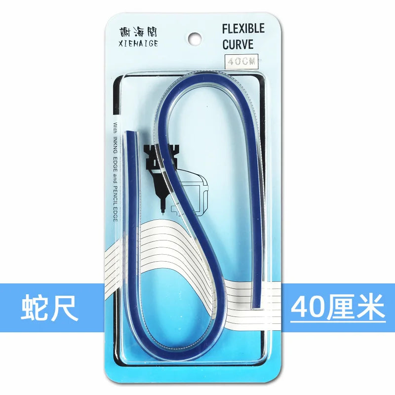 Flexible Curve Ruler Drafting Drawing Tool Serpentine Plastic School office supplies 30cm 40cm 50cm 60cm
