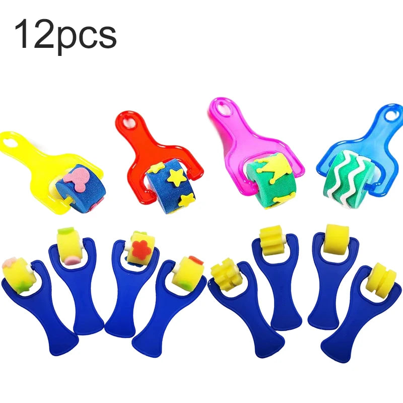 Painting Sponge Brush Art Craft Halloween Drawing Graffiti Tools Office Culture Educational Supplies Roller Seal Stamps TMZ