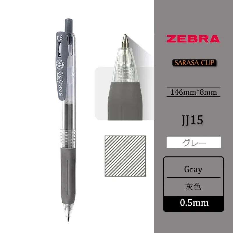 1pcs Japan ZEBRA SARASA Gel Pen JJ15 0.5mm Color Large Capacity Quick Drying for Writing Kawaii School Stationery Art Supplies