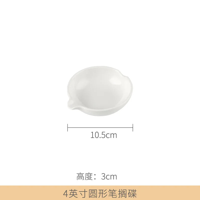 Jingdezhen Ceramic Palette Plum Blossom Pigment Gouache Watercolor Painting and Calligraphy Art Supplies