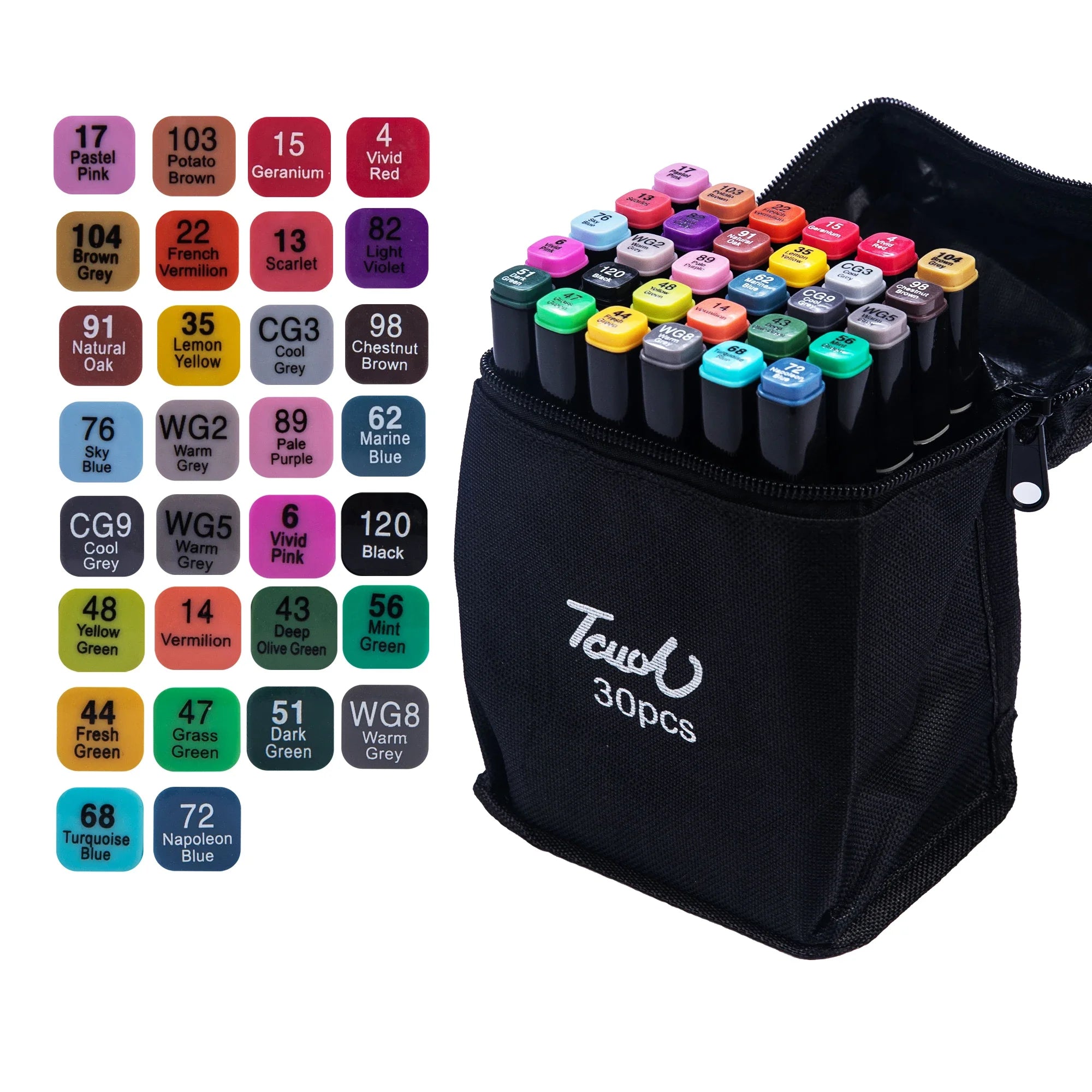 24-80 Colors Double Headed Oily Art Marker Pen Set for Draw Sketching Oily Tip Based Markers Graffiti Manga School Art Supplies