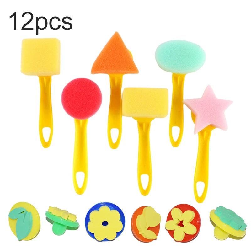 Painting Sponge Brush Art Craft Halloween Drawing Graffiti Tools Office Culture Educational Supplies Roller Seal Stamps TMZ
