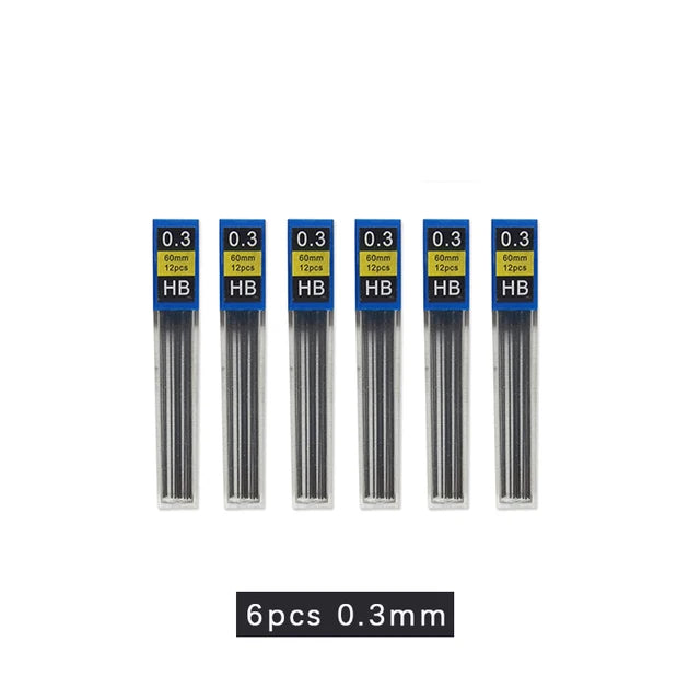 0.3 0.5 0.7 0.9 1.3 2.0 3.0mm Mechanical Pencil Full Metal Art Drawing Painting Automatic Pencil with Leads Office School Supply