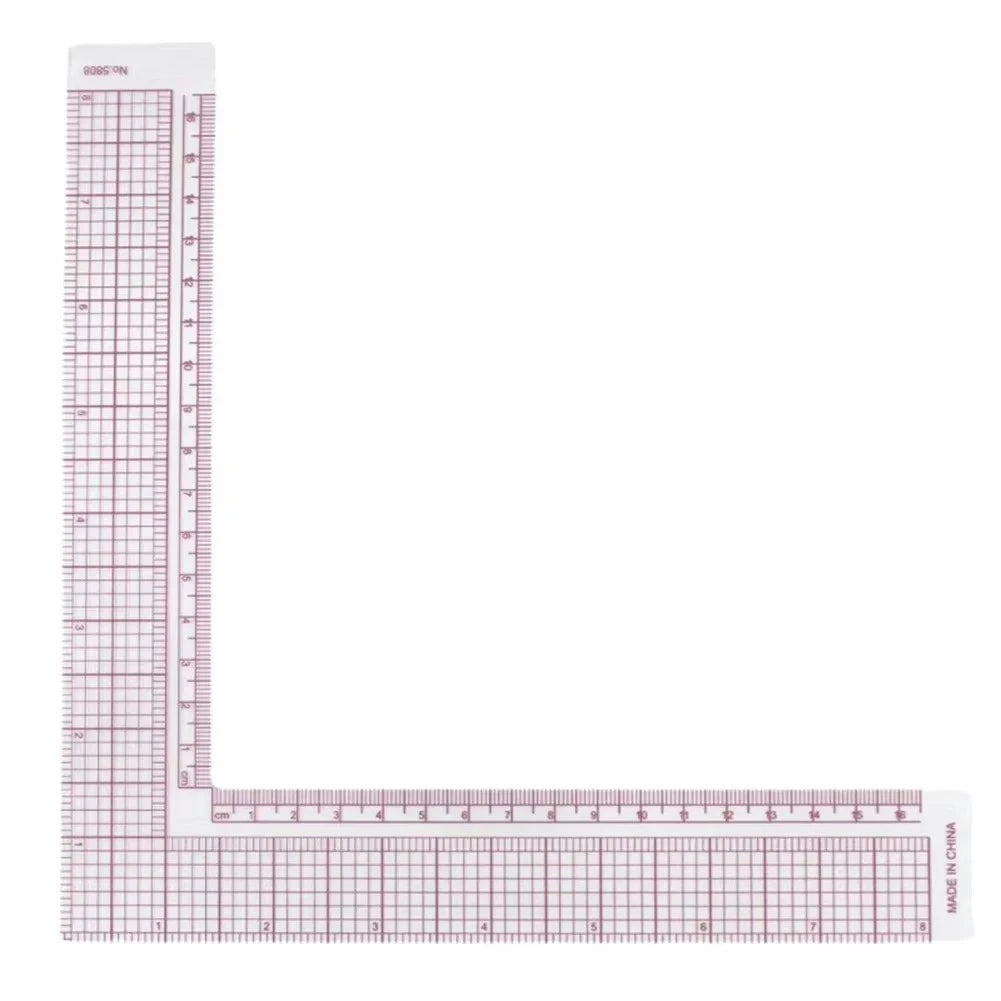 L-type ruler drawing supplies quilting ruler right-angle sewing accessories patchwork tools clothing cutting technology ruler