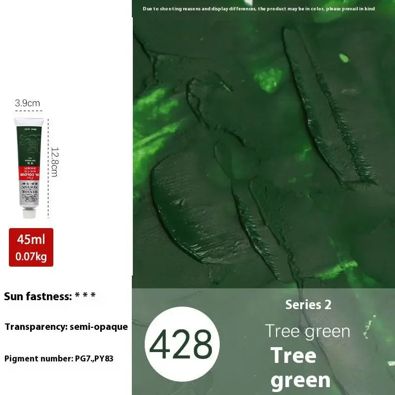 Winsor&Newton 45ML Oil Paint,Colorful Professionals Artist Drawing Tools for Canvas Wood,Crafts,Paper Art Stationery Supplies