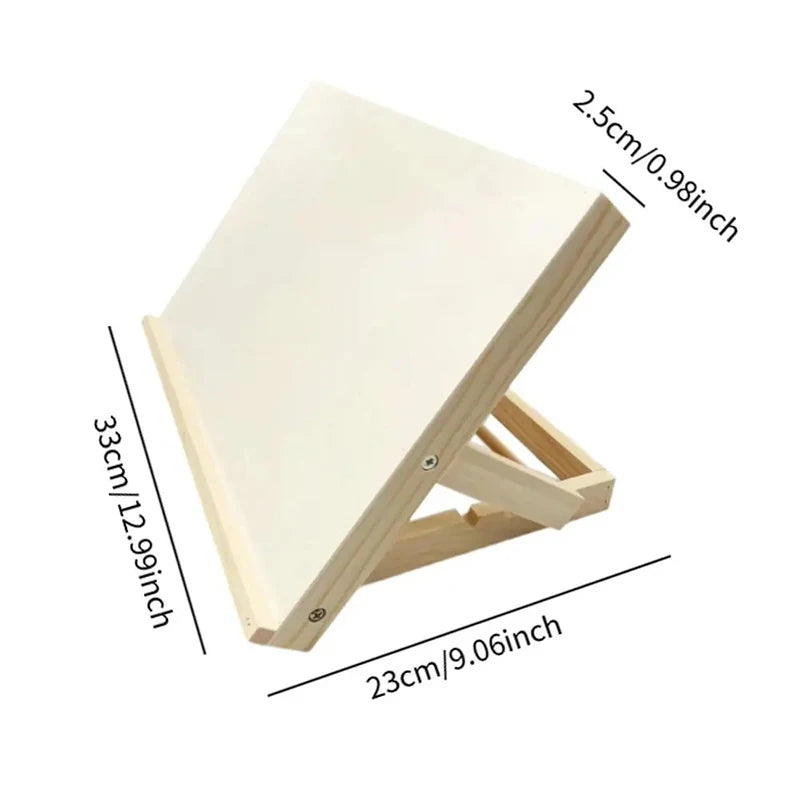 Portable Wood Drawing Easel Art Supply Foldable Tabletop Easel Lightweight Adjustable Sketching Painting Board Students Artist