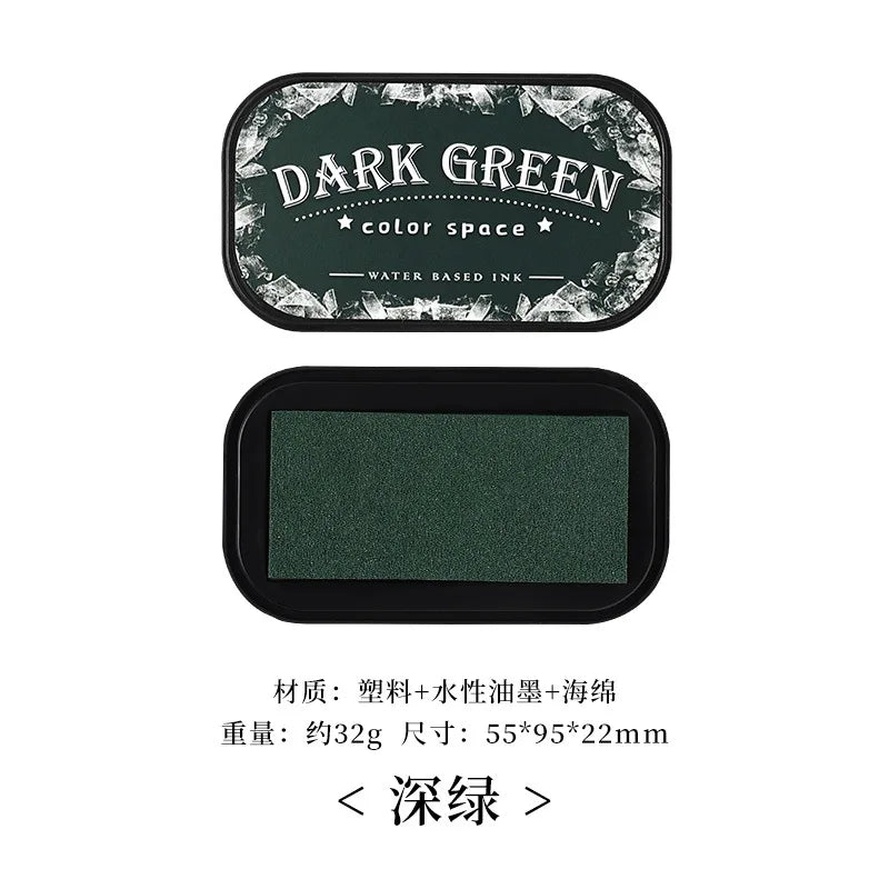 Color Space Series Water based Ink High density Sponge Inkpad Planner Art Scrapbook Supplies School Accessories Stationery