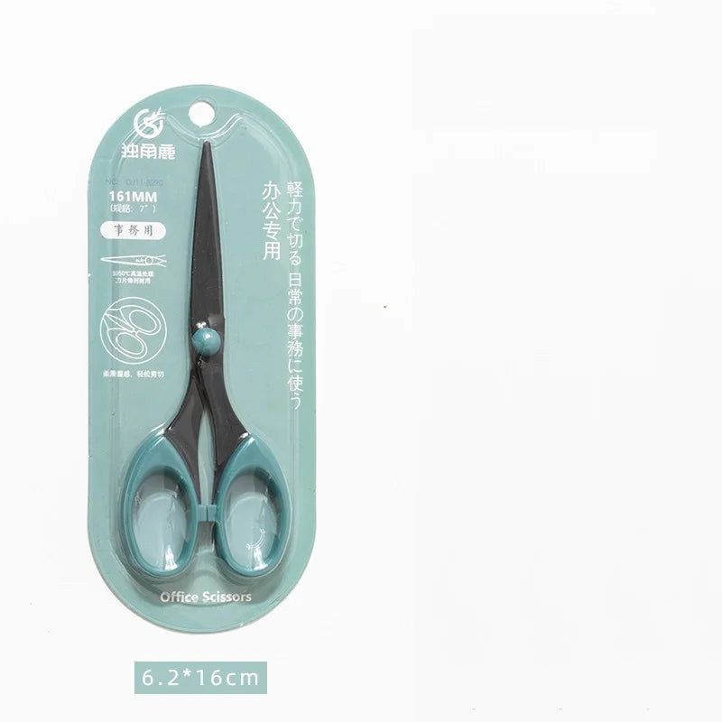 Morandi Color Scissor Stainless Steel Blade Safe Design Cutter for Fine Art Diary Album Craft Stationery Office School Supplies