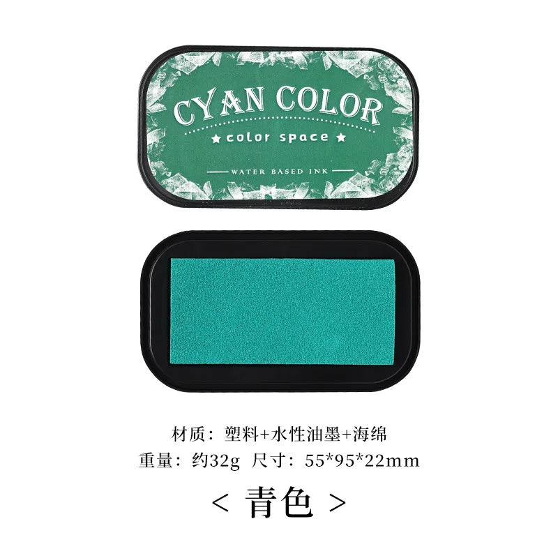Color Space Series Water based Ink High density Sponge Inkpad Planner Art Scrapbook Supplies School Accessories Stationery