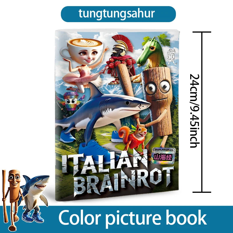 Steal A Brainrot Coloring Books Sketchbook School Colors Painting Art Supplies 67 House 9 Job Drawing Books Gifts Set Girl Toys