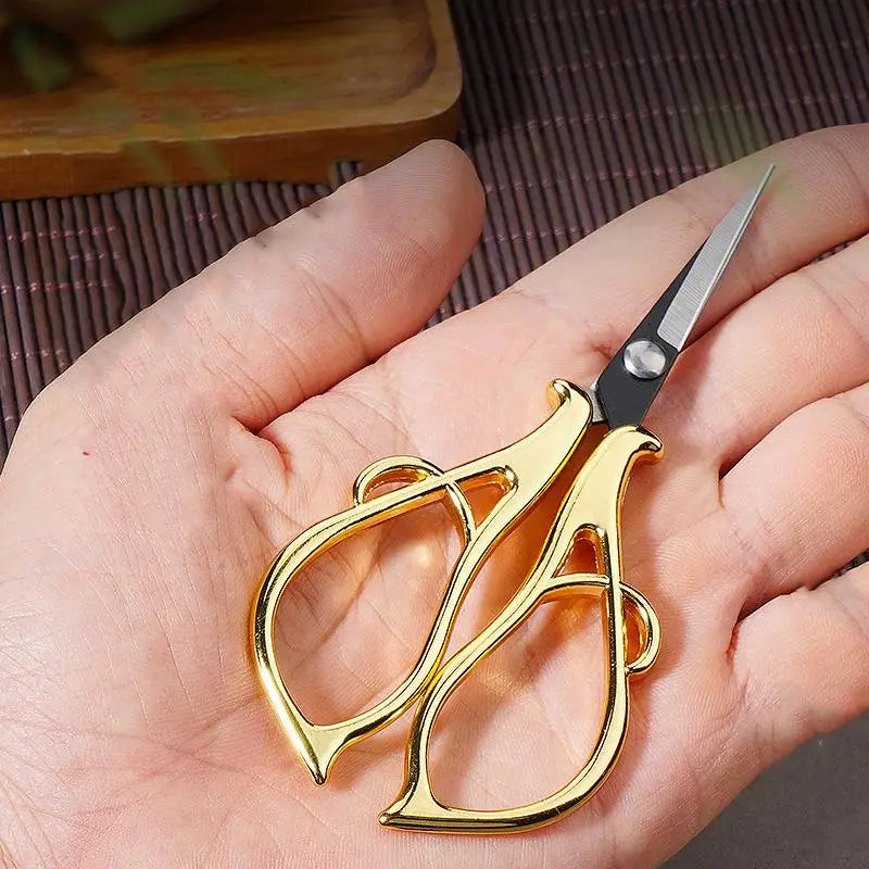 Maple Leaves Tailor'S Scissors Electroplated Retro Small Scissors DIY Apparel Sewing Supplies Arts & Crafts Office Scissors