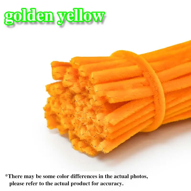 50/100Pcs Chenille Stems Colorful DIY Strips Twist Bar Anvil Wire Plush Strips Handmade Art Materials Toys DIY Craft Supplies