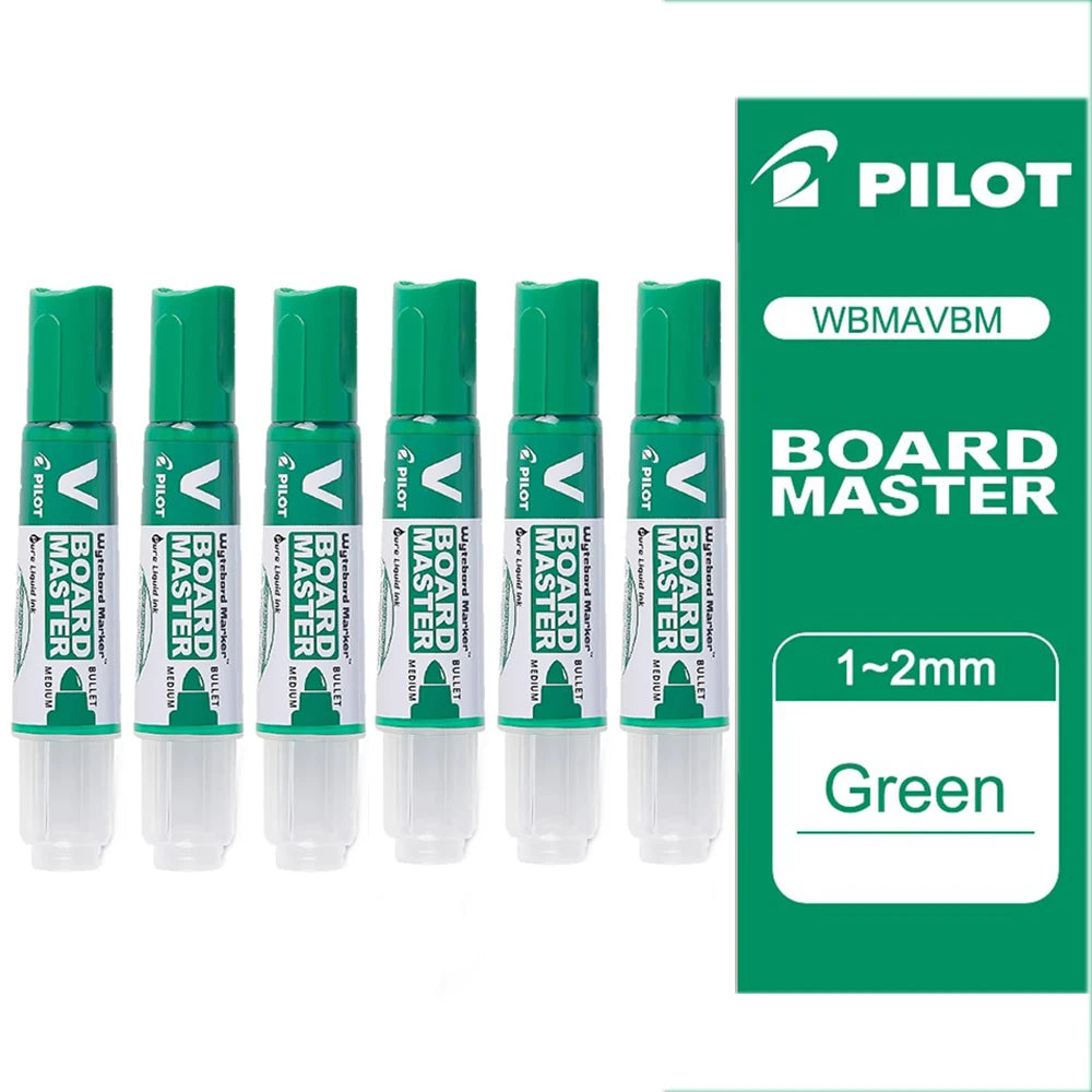 6 Pcs Pilot Whiteboard Marker Is Environmentally Friendly and Non-toxic 2.3 Mm (Medium Bullet) Refillable Ink Classroom Supplies