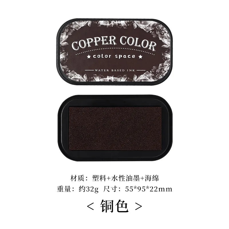 Color Space Series Water based Ink High density Sponge Inkpad Planner Art Scrapbook Supplies School Accessories Stationery