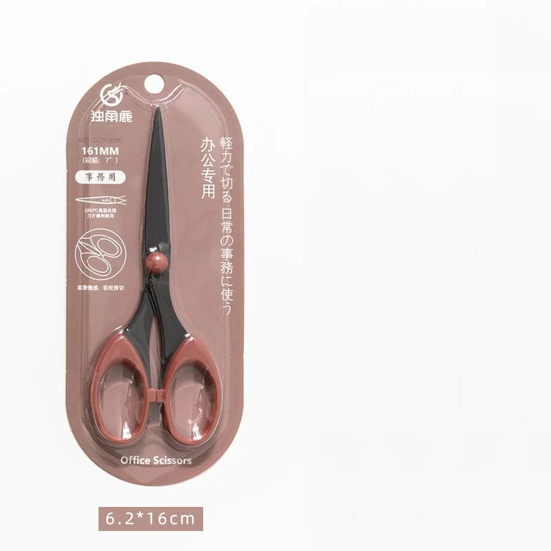 Morandi Color Scissor Stainless Steel Blade Safe Design Cutter for Fine Art Diary Album Craft Stationery Office School Supplies