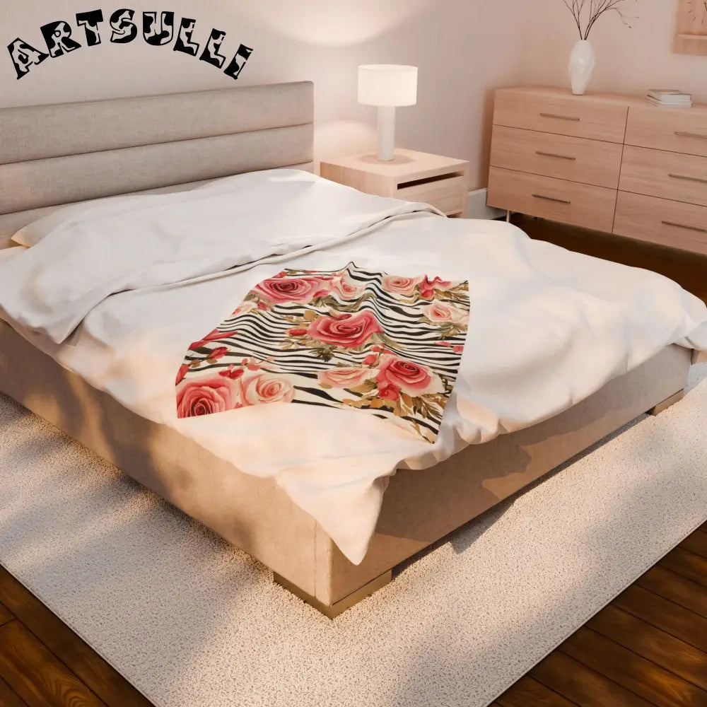 Velveteen Plush Blanket, Artsulli - Art is Long, Life is Short, All Over Prints, , , , , , , 