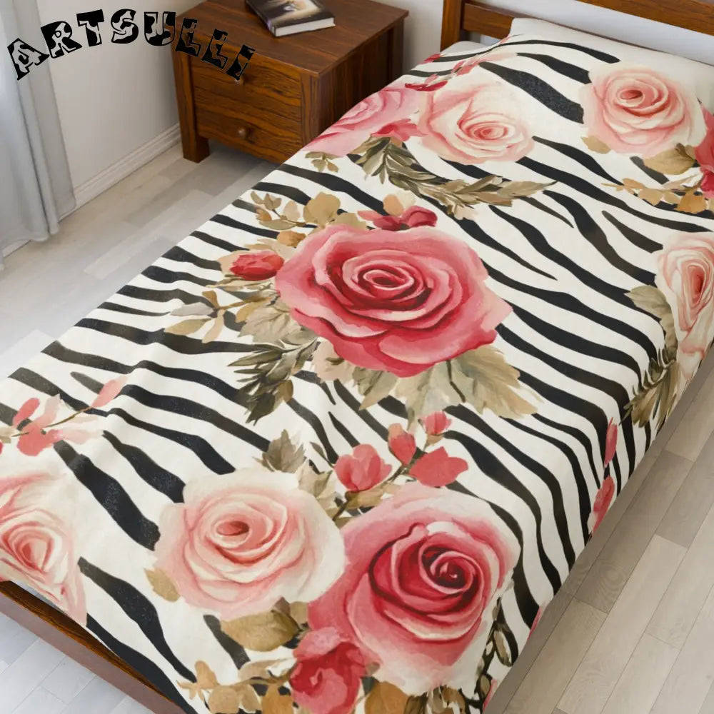 Velveteen Plush Blanket, Artsulli - Art is Long, Life is Short, All Over Prints, , , , , , , 