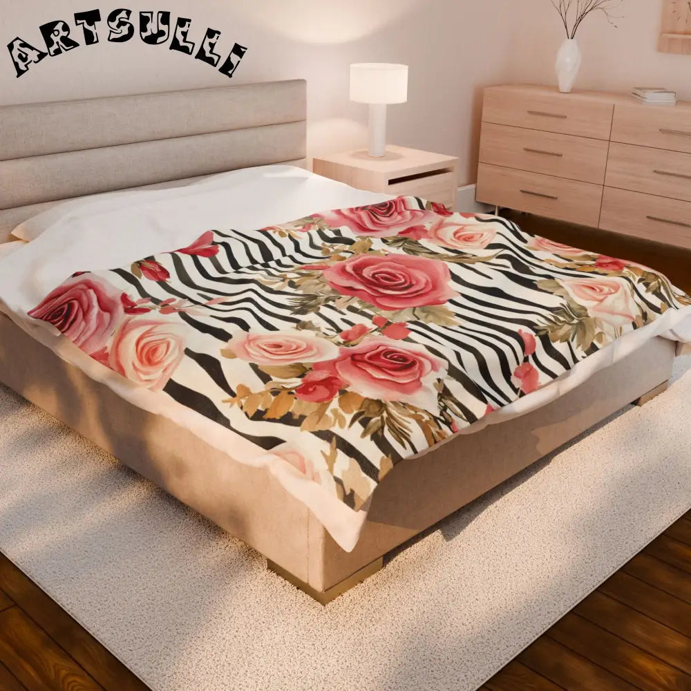 Velveteen Plush Blanket, Artsulli - Art is Long, Life is Short, All Over Prints, , , , , , , 