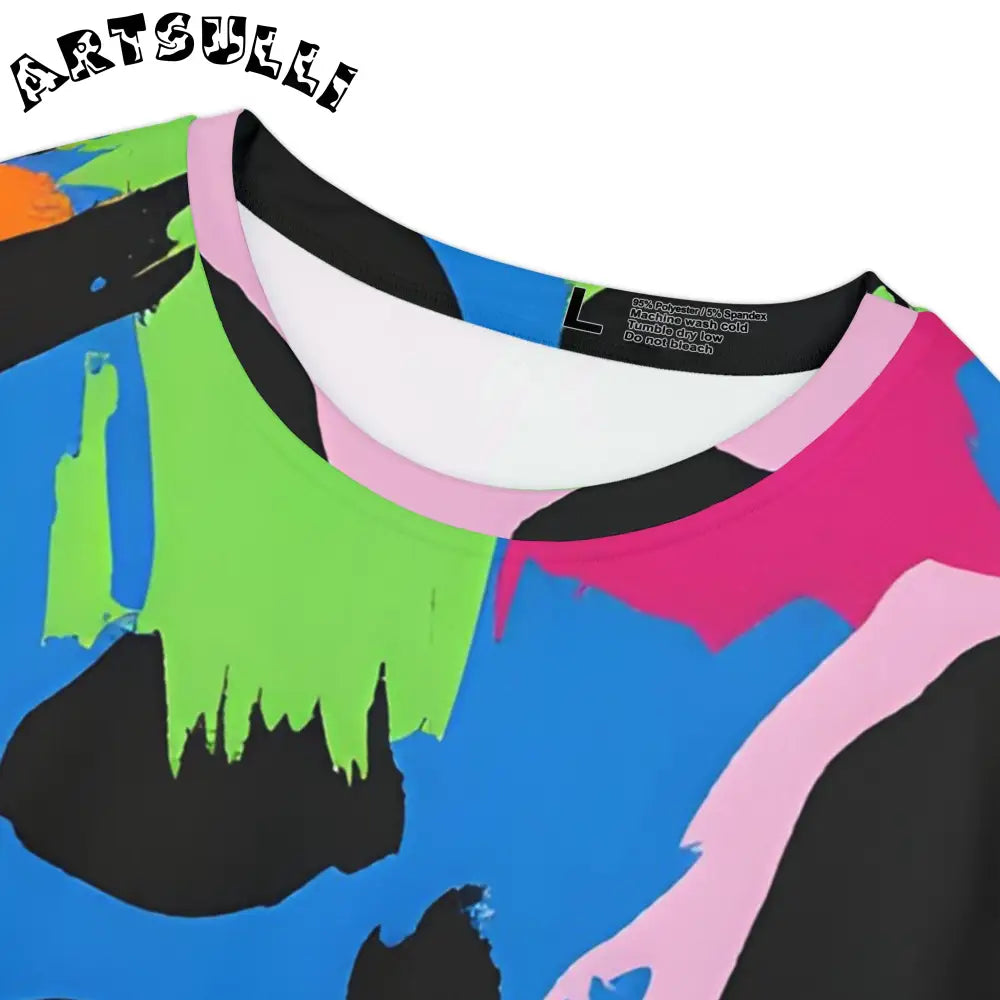Vibrant Abstract Animal All-Over-Print Tee, Artsulli - Art is Long, Life is Short, All Over Prints, , , , , , , 