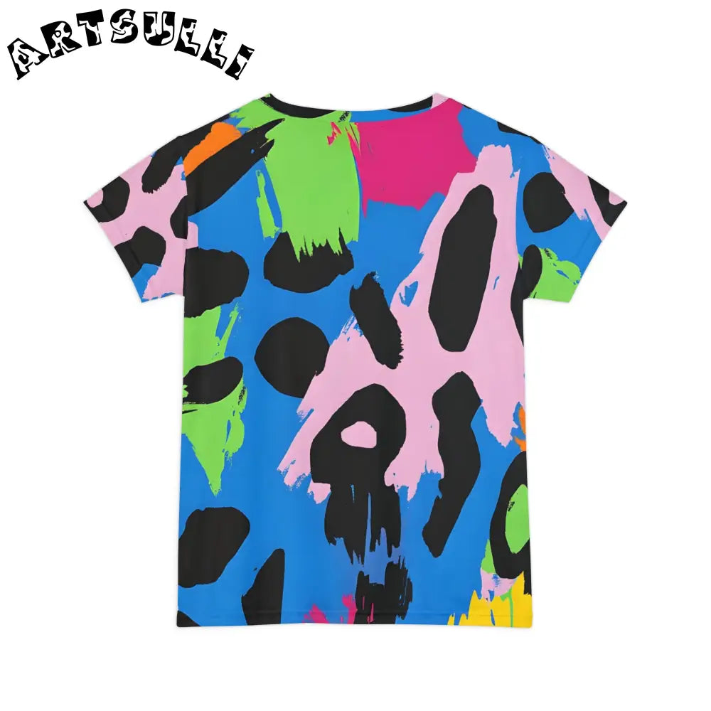 Vibrant Abstract Animal All-Over-Print Tee, Artsulli - Art is Long, Life is Short, All Over Prints, , , , , , , 