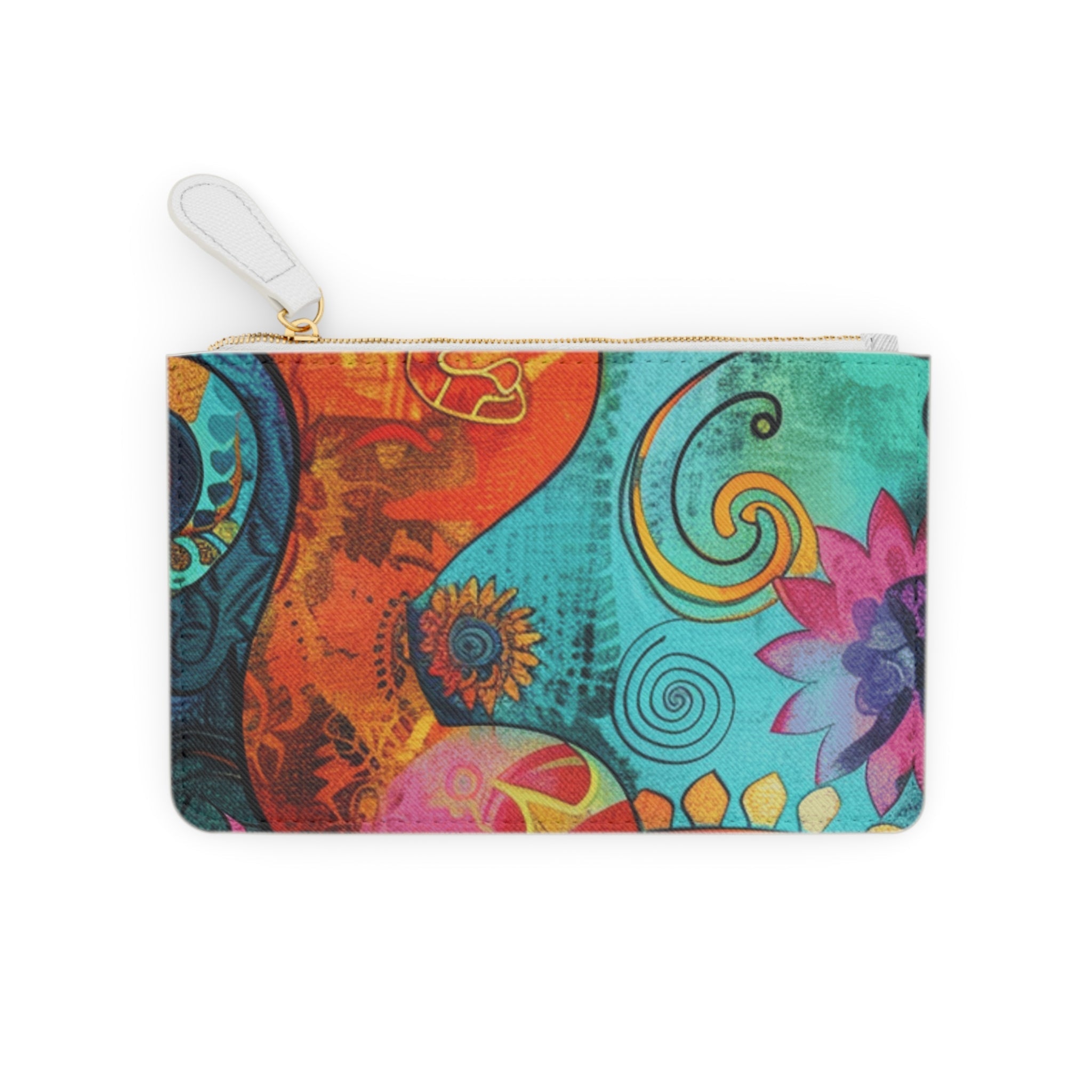 Vibrant Abstract Art Clutch Bag, Artsulli - Art is Long, Life is Short, Bags, , , , , , , 