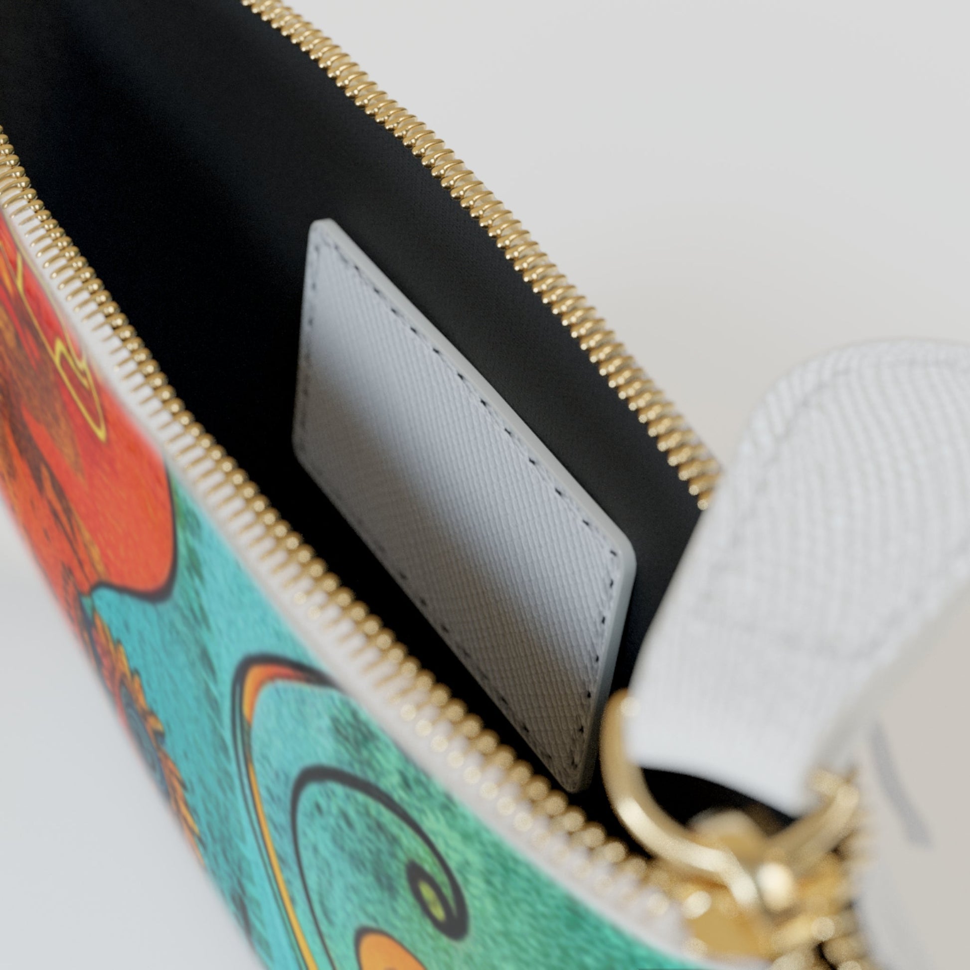 Vibrant Abstract Art Clutch Bag, Artsulli - Art is Long, Life is Short, Bags, , , , , , , 