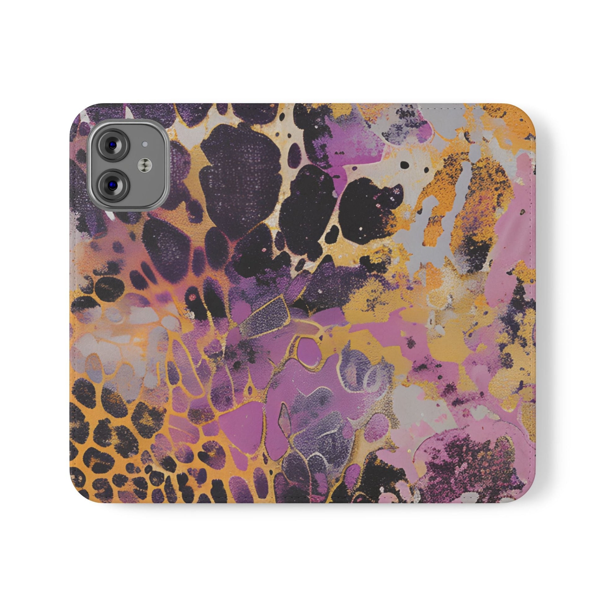 Vibrant Abstract Art Flip Cases, Artsulli - Art is Long, Life is Short, Phone Case, Size, iPhone 12 Mini, , , , , 18508045056166487360