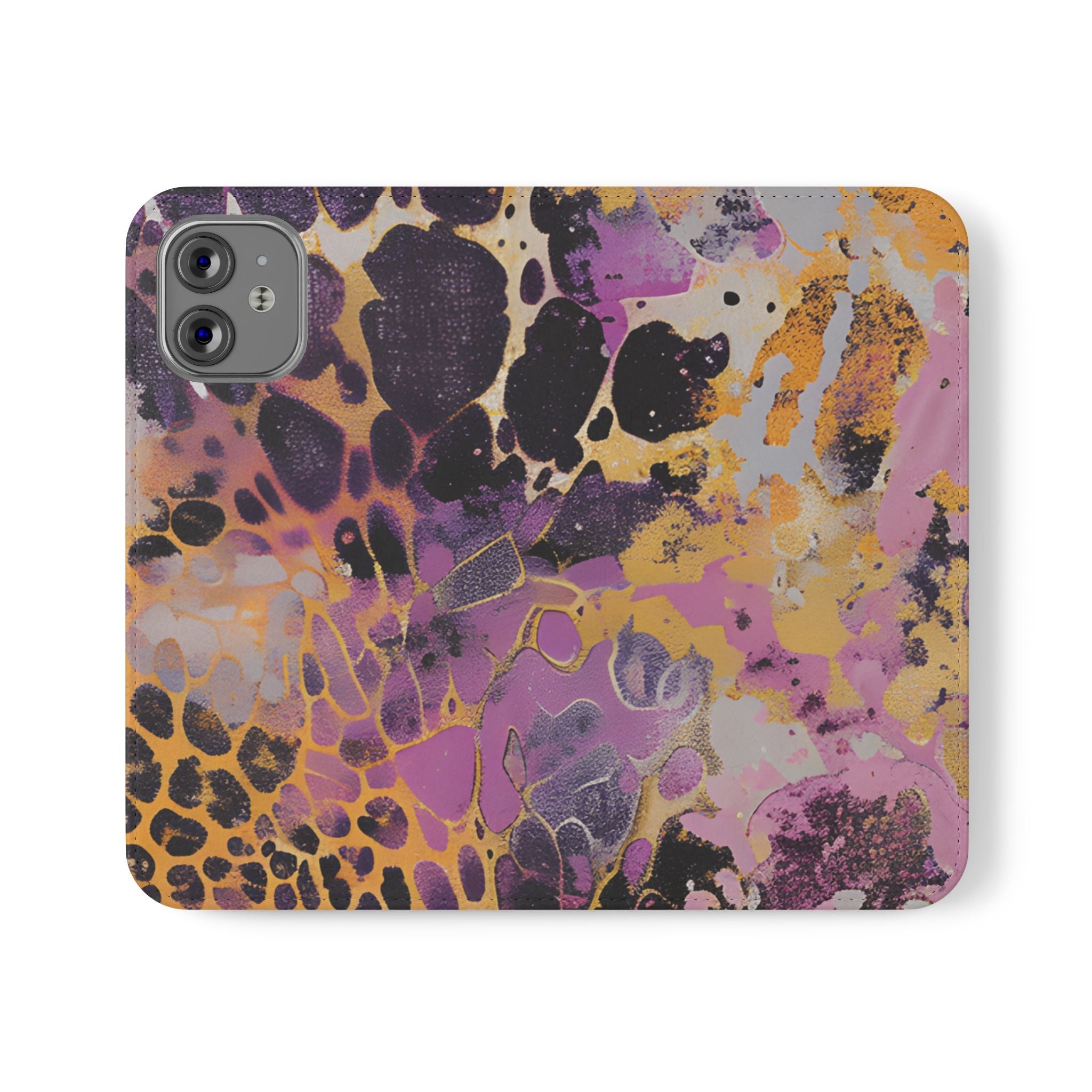 Vibrant Abstract Art Flip Cases, Artsulli - Art is Long, Life is Short, Phone Case, Size, iPhone 12 Mini, , , , , 18508045056166487360