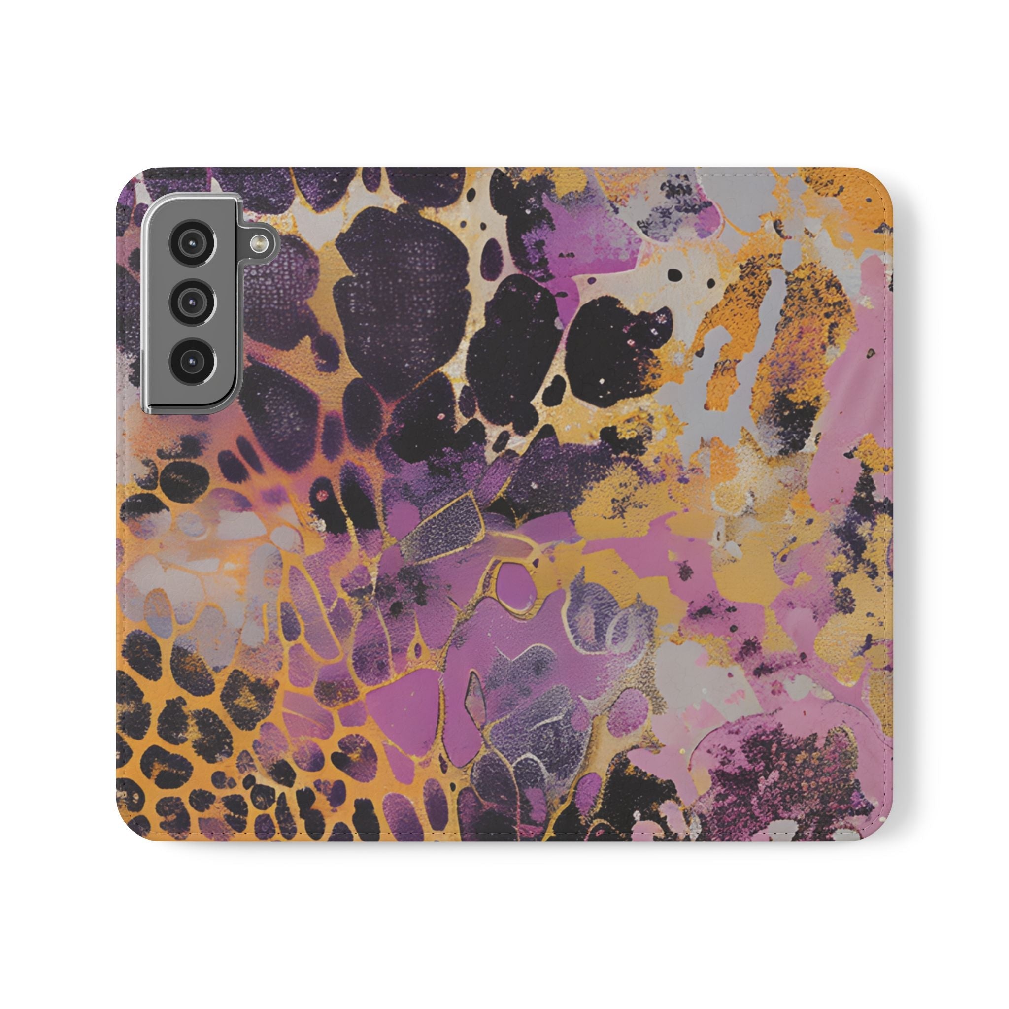 Vibrant Abstract Art Flip Cases, Artsulli - Art is Long, Life is Short, Phone Case, Size, Samsung Galaxy S22, , , , , 30355467711321566600