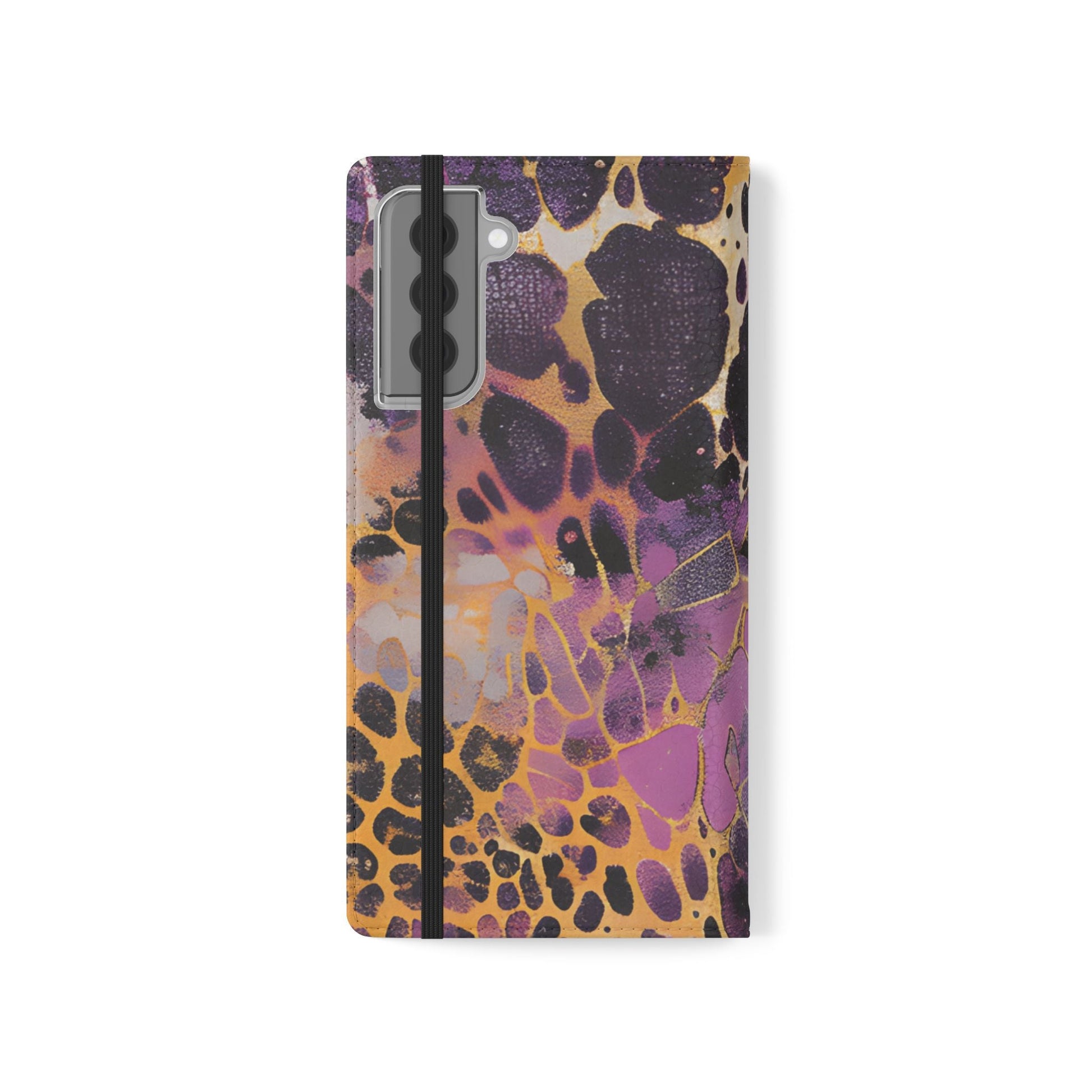 Vibrant Abstract Art Flip Cases, Artsulli - Art is Long, Life is Short, Phone Case, , , , , , , 