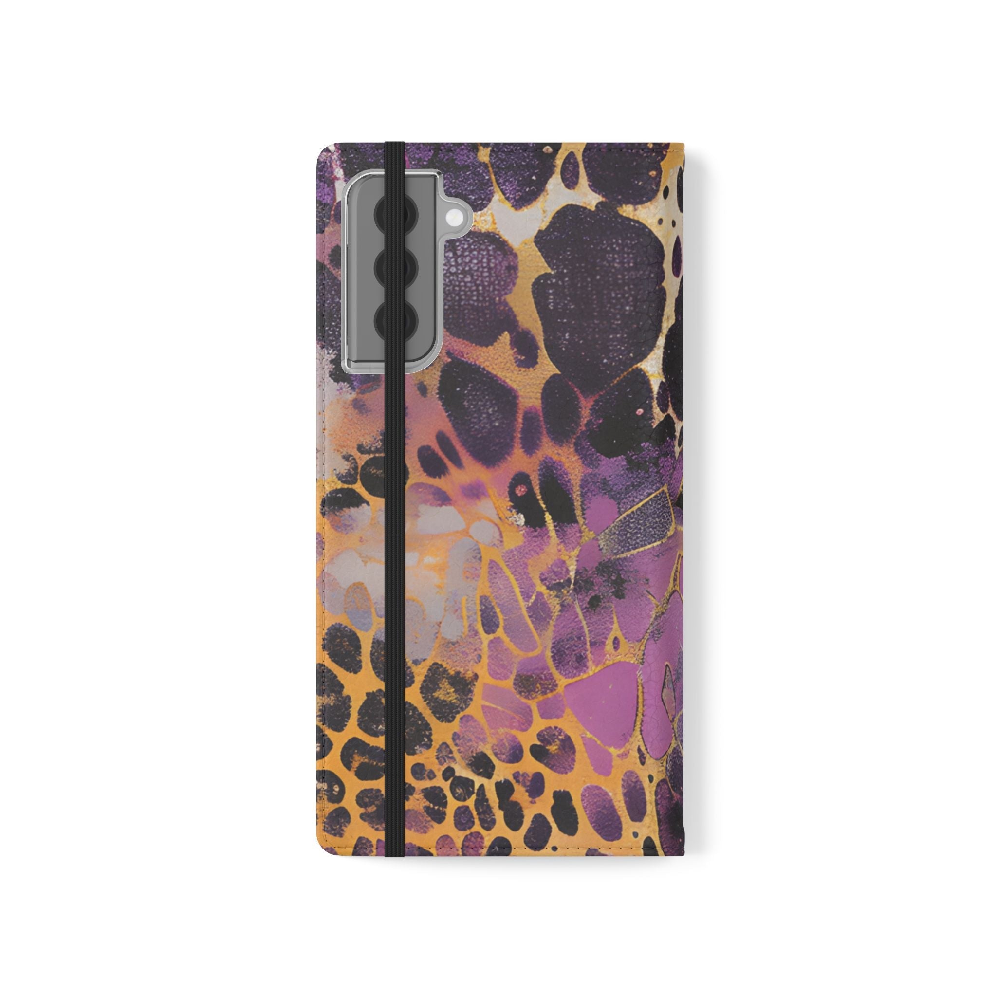 Vibrant Abstract Art Flip Cases, Artsulli - Art is Long, Life is Short, Phone Case, , , , , , , 
