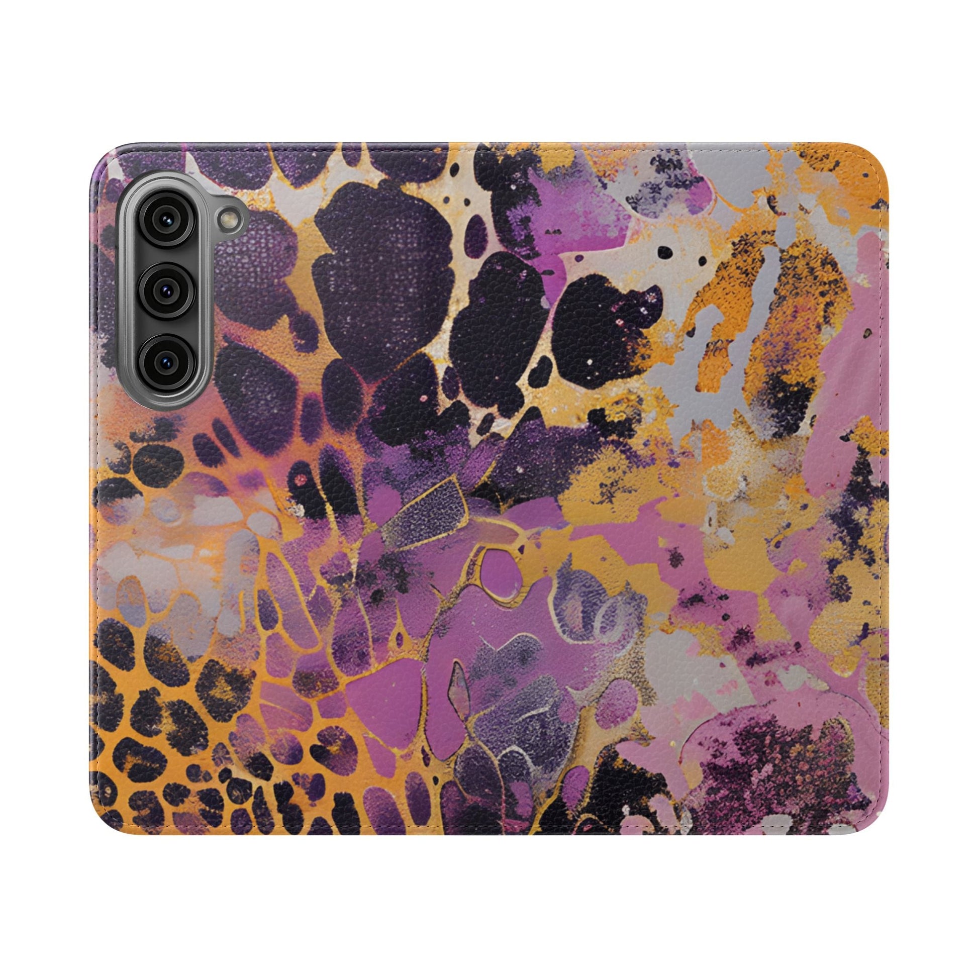 Vibrant Abstract Art Flip Cases, Artsulli - Art is Long, Life is Short, Phone Case, Size, Samsung Galaxy S23, , , , , 25749184626519167357