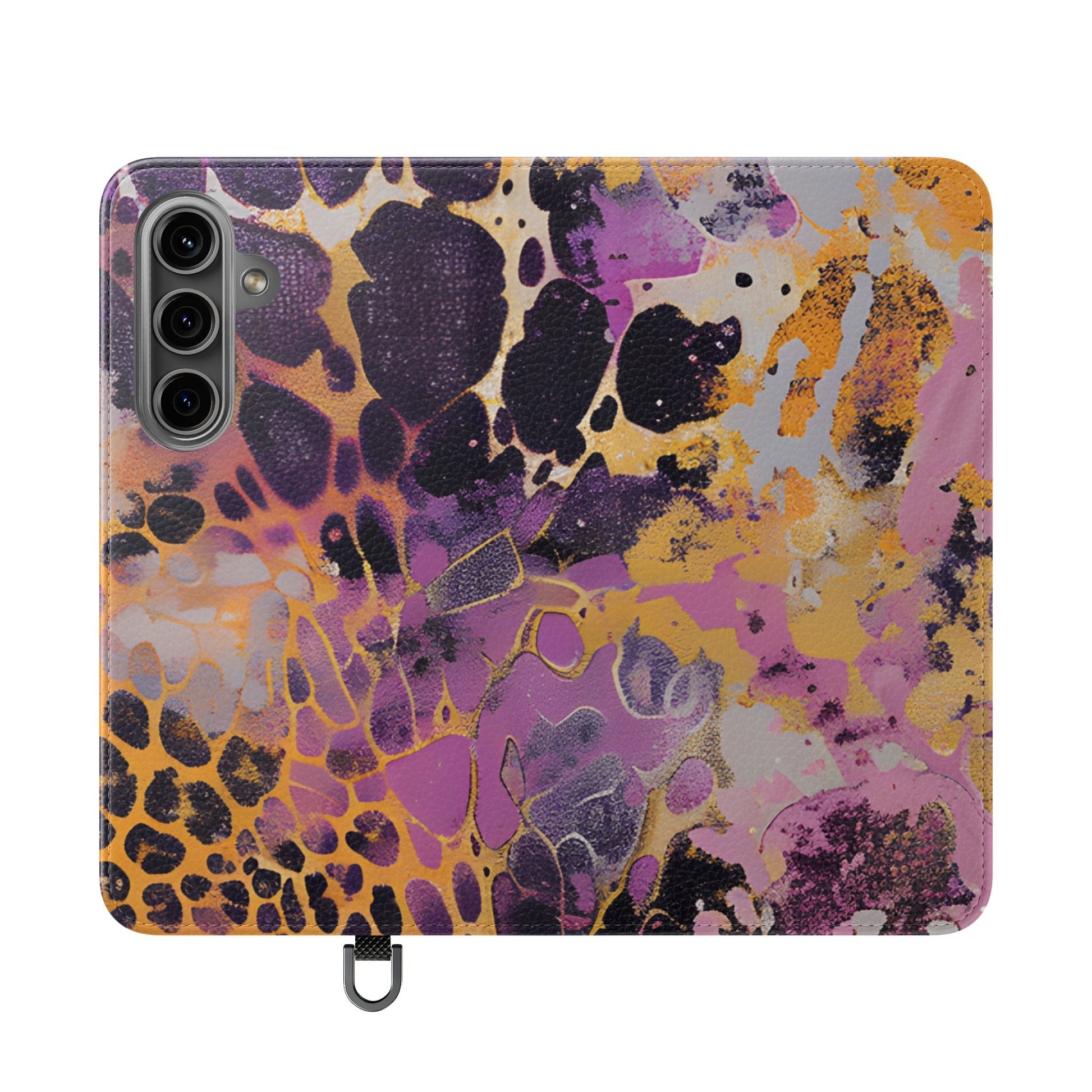 Vibrant Abstract Art Flip Cases, Artsulli - Art is Long, Life is Short, Phone Case, Size, Samsung Galaxy S24, , , , , 20229072752093941284