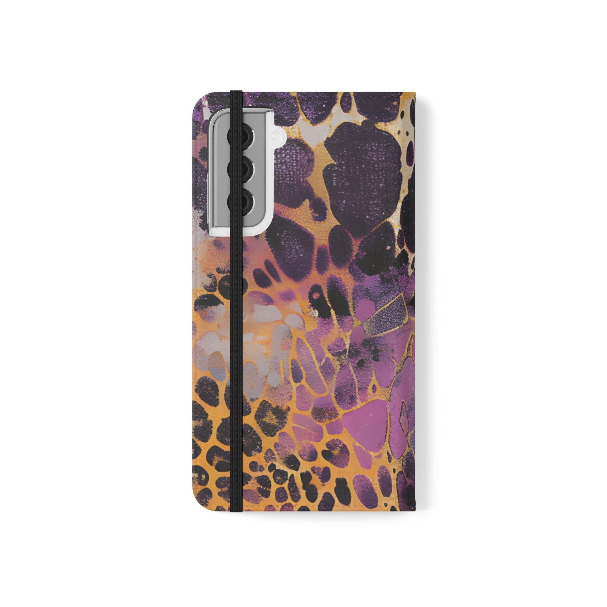 Vibrant Abstract Art Flip Cases, Artsulli - Art is Long, Life is Short, Phone Case, , , , , , , 
