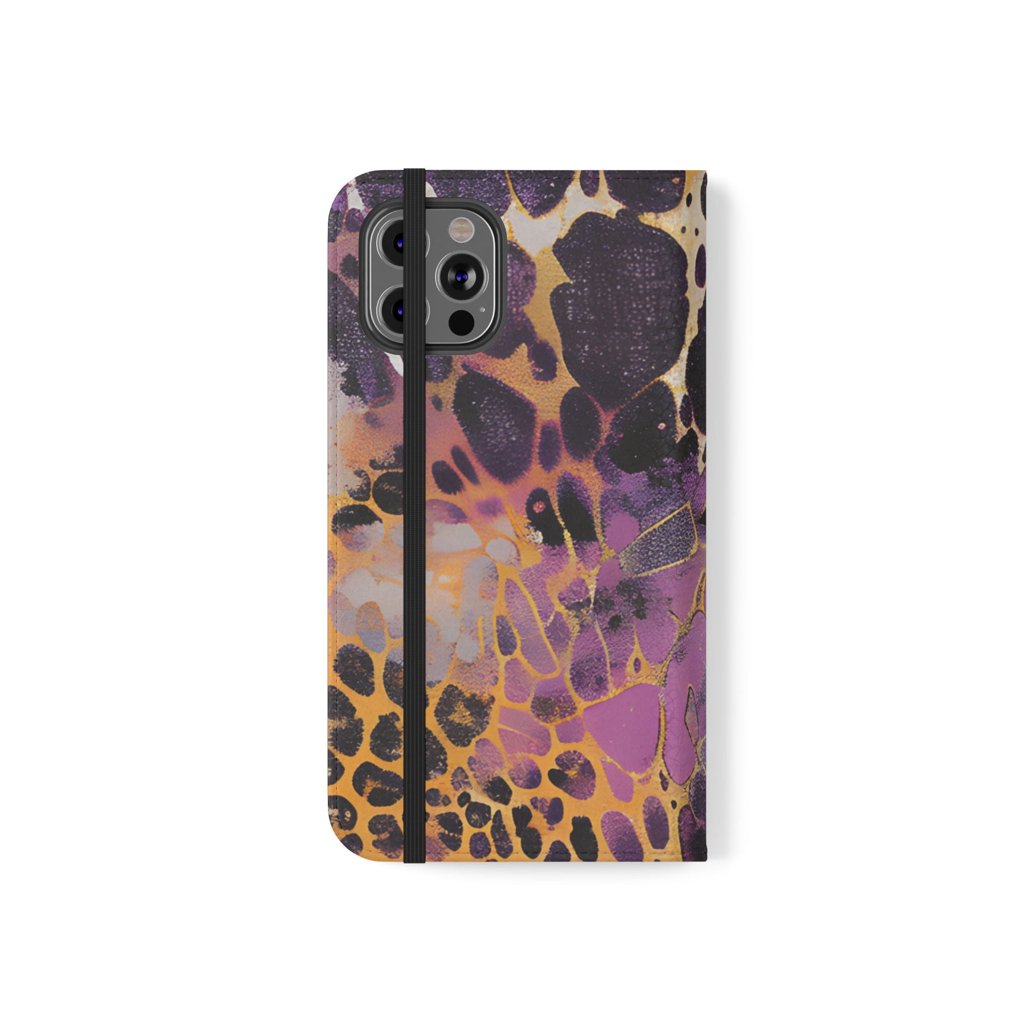 Vibrant Abstract Art Flip Cases, Artsulli - Art is Long, Life is Short, Phone Case, , , , , , , 