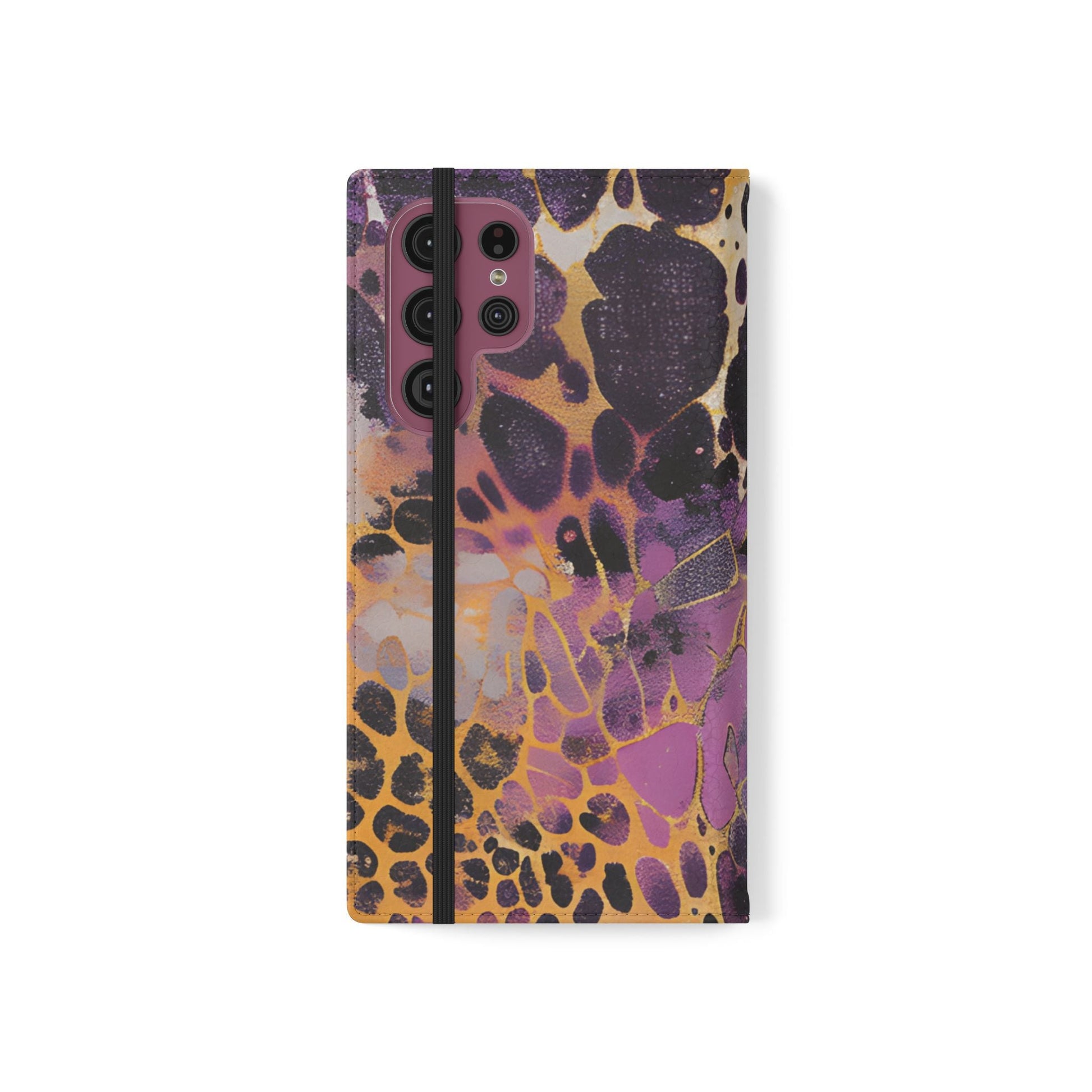 Vibrant Abstract Art Flip Cases, Artsulli - Art is Long, Life is Short, Phone Case, , , , , , , 