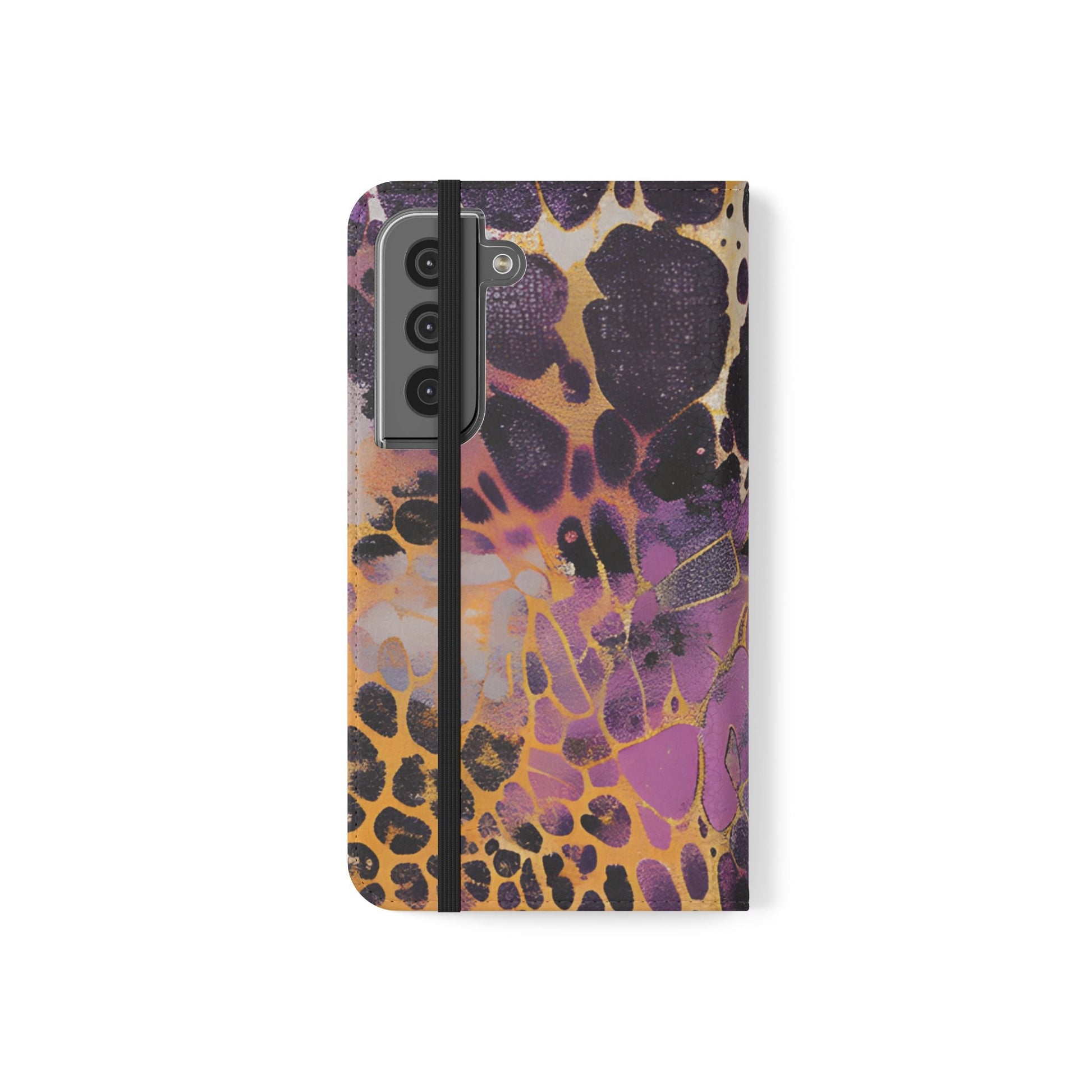 Vibrant Abstract Art Flip Cases, Artsulli - Art is Long, Life is Short, Phone Case, , , , , , , 