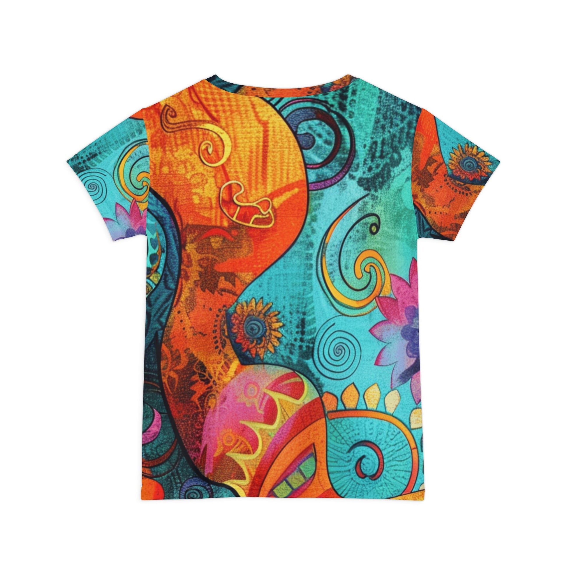 Vibrant Abstract Bohemian T-Shirt, Artsulli - Art is Long, Life is Short, All Over Prints, , , , , , , 