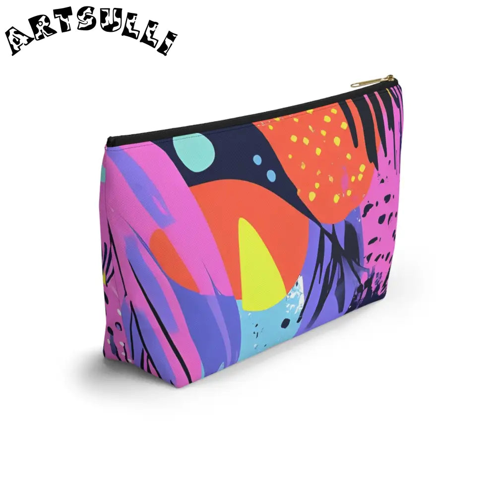 Vibrant Abstract Cosmetic Pouch, Artsulli - Art is Long, Life is Short, Bags, , , , , , , 
