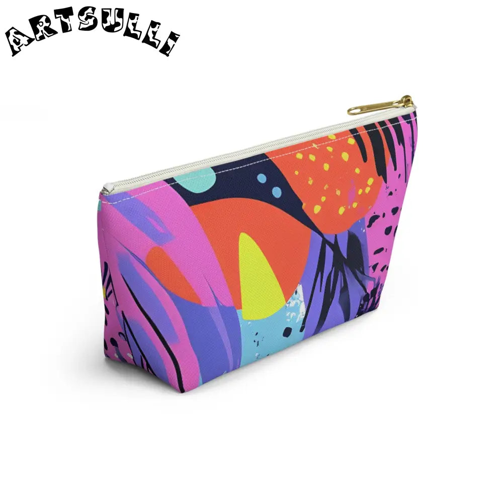Vibrant Abstract Cosmetic Pouch, Artsulli - Art is Long, Life is Short, Bags, , , , , , , 